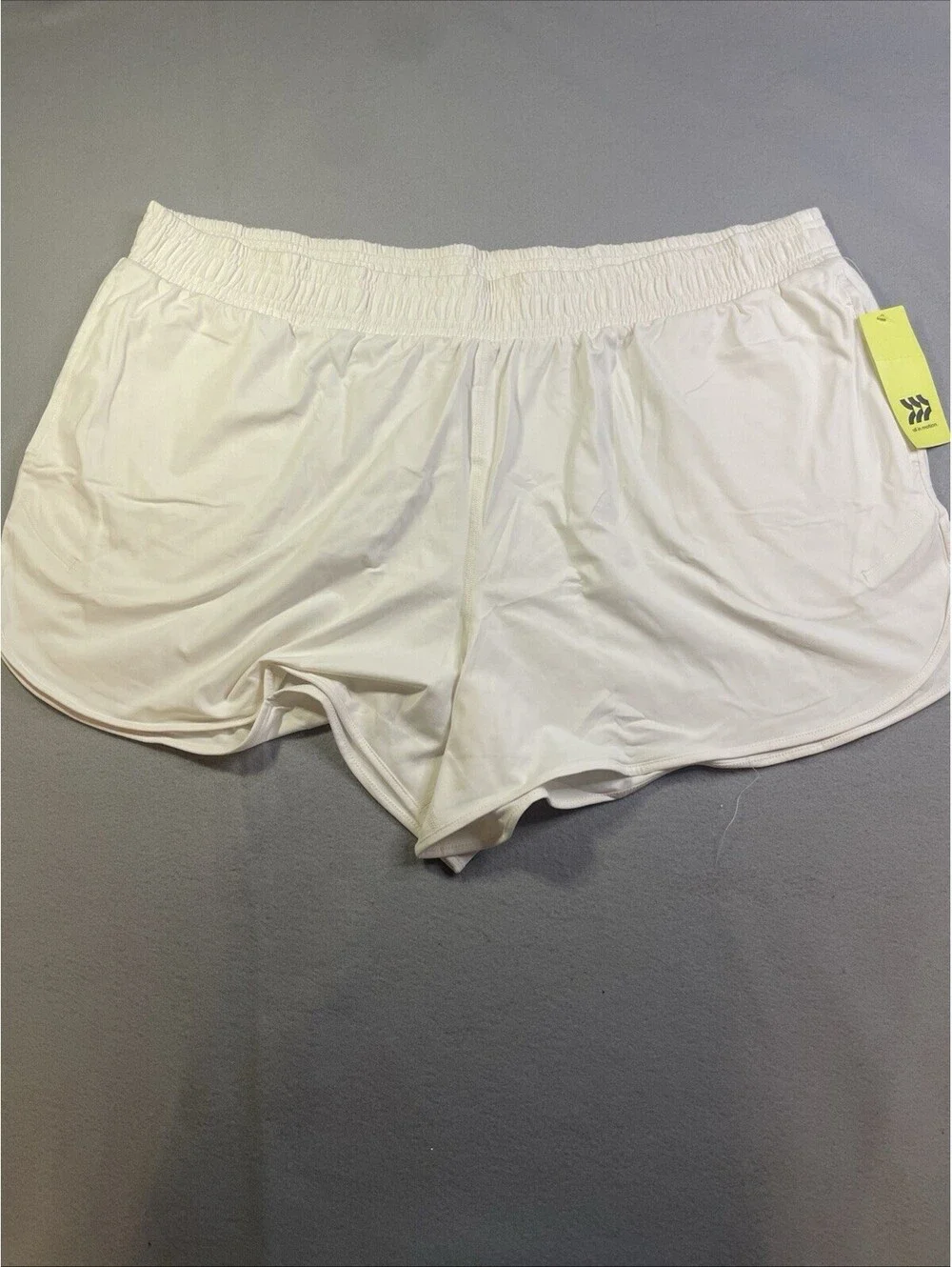 2 Pair!! - All In Motion Women’s Cream Athletic Shorts - Size 4X - 2 Pack!!